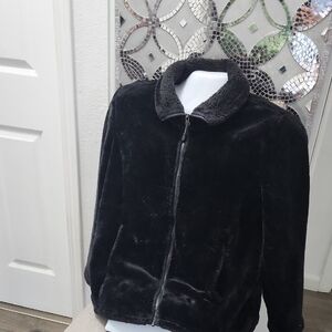 32 Degrees Black Faux Fur Outerwear